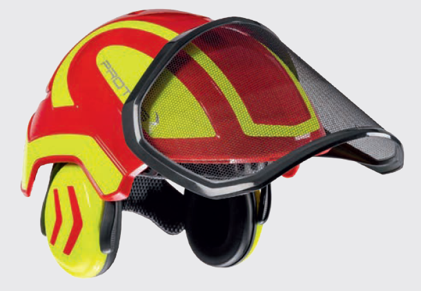 Protos helma-červenožlutá